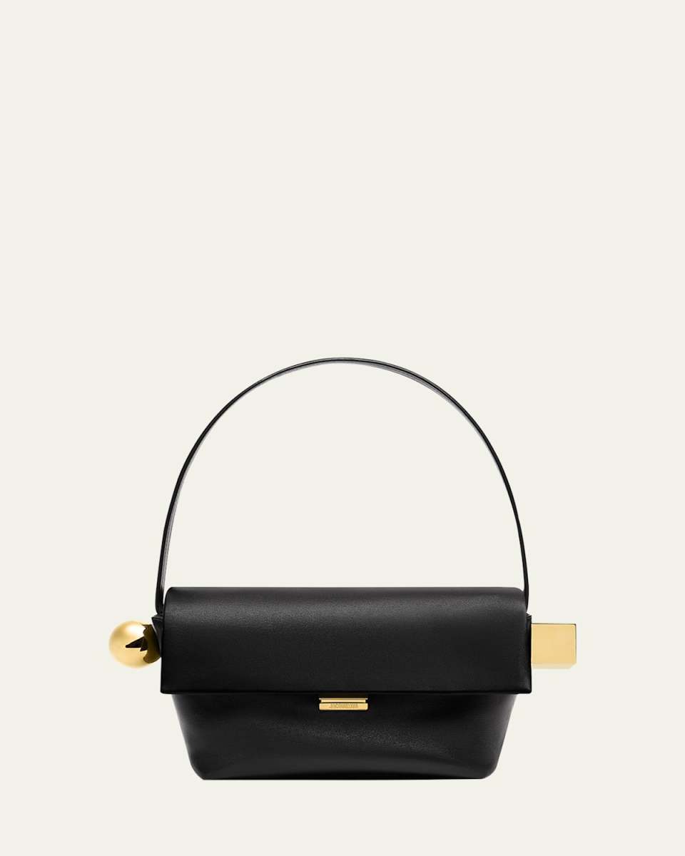 Le Rond Carre Leather Shoulder Bag